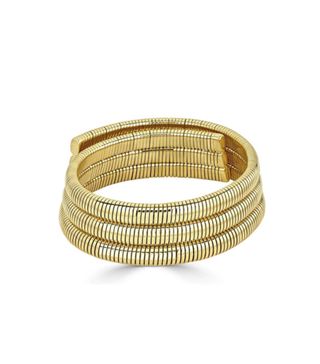 Jill Heller + 1970s Unsigned 18 Karat Gold Triple Coil Collar