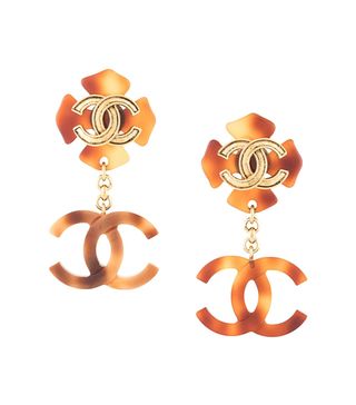 Chanel + Pre-Owned CC Logo Earrings