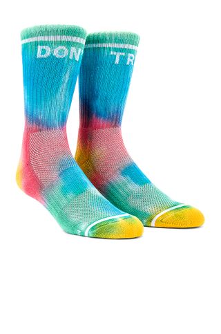Mother Denim + Baby Steps Socks in Don't Trip Tie Dye