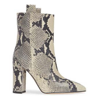 Paris Texas + Snake Textured Leather Bootie