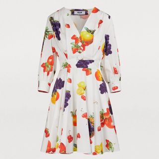 MSGM + Fruit Print Dress