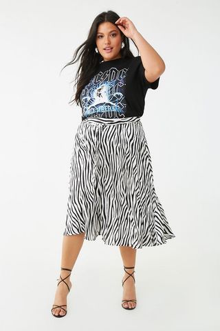 Missguided + Zebra Print Skirt