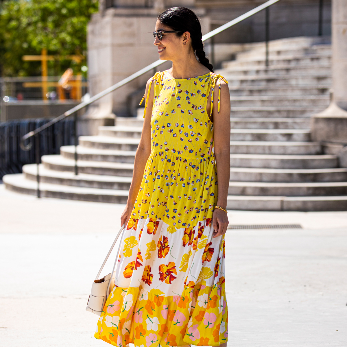 Topshop blue floral on sale dress