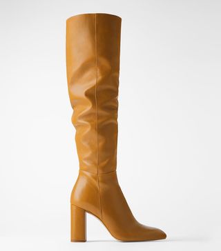 Zara + Leather High Heel Boots