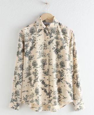 & Other Stories + Toile de Jouy Button Up Shirt