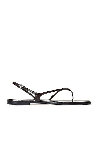 The Row + Constance Leather Flat Sandals