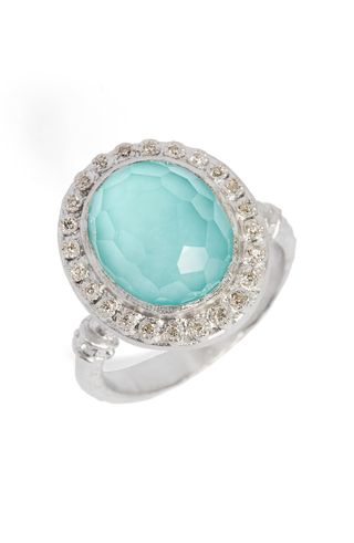 Armenta + New World Diamond & Turquoise Ring