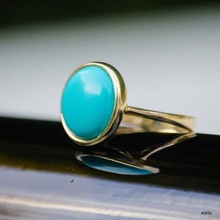 Adita Gold + Turquoise Bohemian Ring