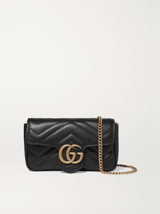 Gucci + Gg Marmont Super Mini Quilted Leather Shoulder Bag