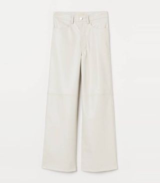 H&M + Imitation Leather Trousers