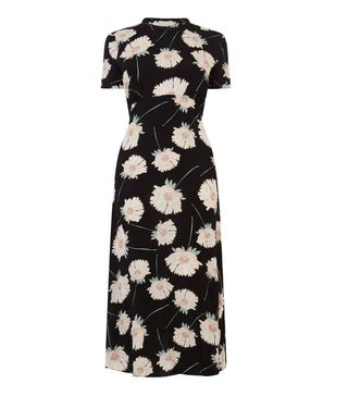 Warehouse + Floral Midi Flippy Dress
