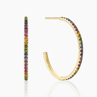 Otiumberg + Rainbow Hoops 9-Karat Yellow Gold