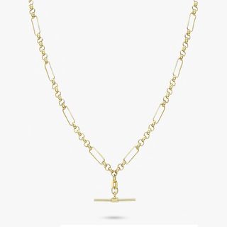 IBB + 9-Karat Gold T-Bar Necklace