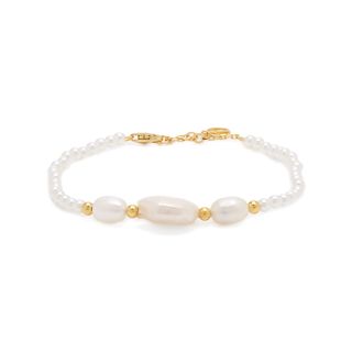 Anissa Kermiche + Caviar Pebble Pearl Gold-Plated Bracelet