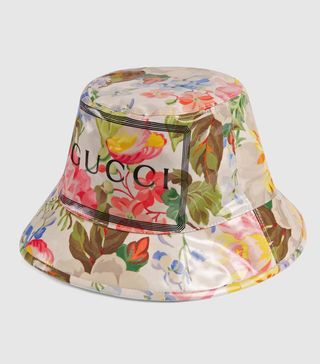 Gucci + Bucket Hat with Floral Print