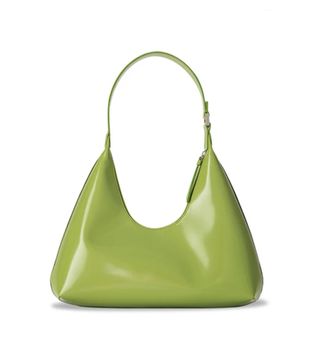 By Far + Lime Green Patent Bag