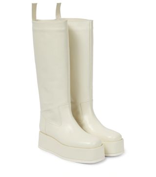 Gia Borghini + Flatform Knee-High Boots