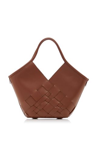 Hereu + Coloma Small Woven Leather Tote