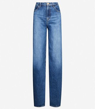 J Brand x Elsa Hosk + Monday Wide-Leg High-Rise Jeans