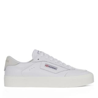 Superga + 3843 New Club S Up Comfort Leather in White