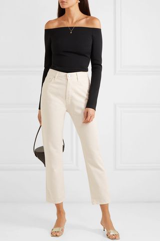 Casasola + Mid-Rise Cropped Straight-Leg Jeans