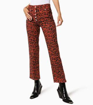 Miaou + Junior Leopard Print Jeans