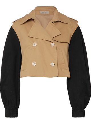 Preen Line + Ara Cropped Cotton-Twill Jacket