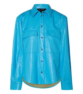 Cédric Charlier + Faux Leather Shirt