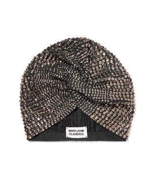 MaryJane Claverol + Jones Crystal-Embellished Stretch-Cotton Turban
