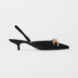 Zara + Black Slingback Shoes