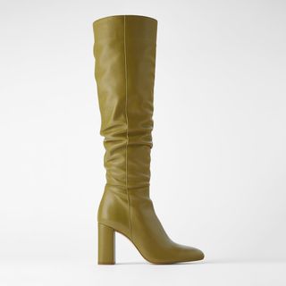 Zara + Boots With Tall Leg