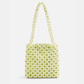 Topshop + Saga Lime Beaded Bag