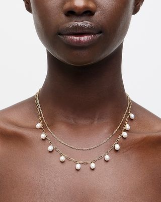 J.Crew + Layered Freshwater Pearl Necklace