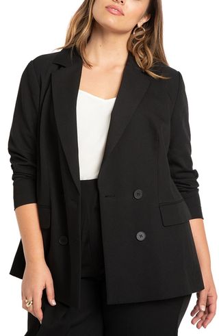 Eloquii + Double Breasted Blazer