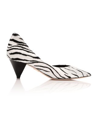 Tamara Mellon + Pivot Zebra Haircalf Heels