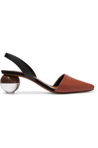 Neous + Lancastrela Leather Slingback Pumps