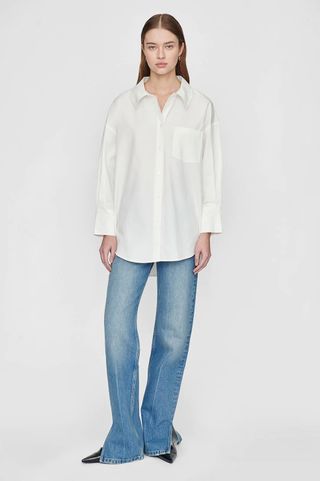 Anine Bing + Mika cotton-poplin shirt