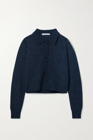 Acne Studios + Cropped Knitted Sweater