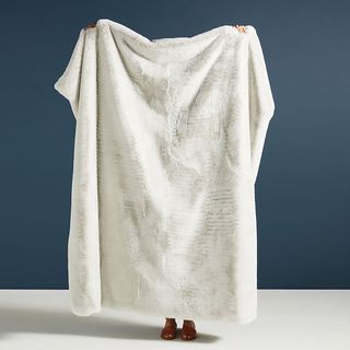 Anthropologie + Sophie Faux Fur Throw Blanket