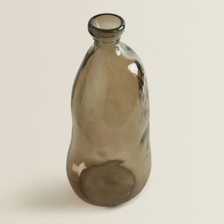 Zara Home + Grey Ecologically-Shaped 100% Recycled Glass Bottle