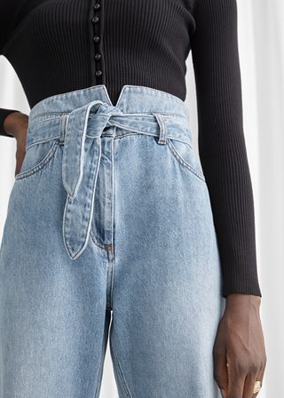 & Other Stories + Tapered Belted Jeans