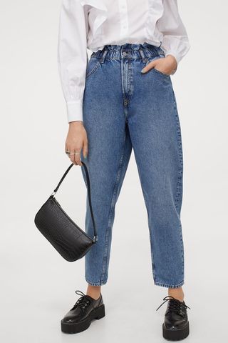 H&M + Mom Loose-Fit High Jeans