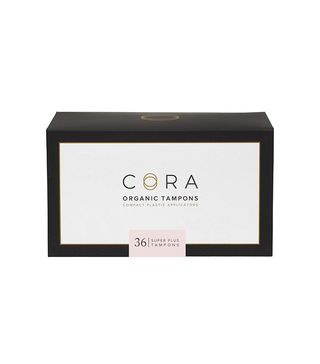 Cora + Organic Cotton Tampons, Super Plus (36 Count)