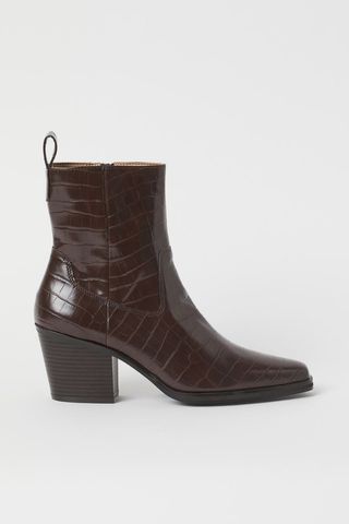 H&M + Crocodile-Patterned Boots