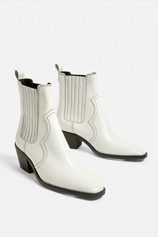 Urban Outfitters + Billie White Leather Western Boot
