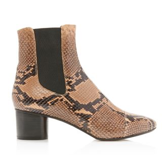 Isabel Marant + Danae Snake-Effect Leather Boots