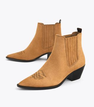Uterqüe + Suede Ankle Boots