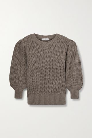 Reformation + + Net Sustain Moneta Ribbed Alpaca Sweater