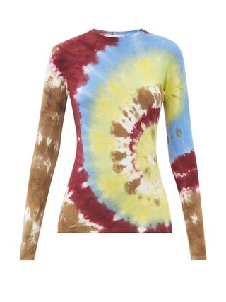 Gabriela Hearst + Miller Round-Neck Tie-Dye Cashmere Sweater