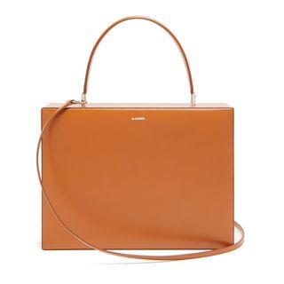 Jil Sander + Case Medium Leather Top Handle Bag
